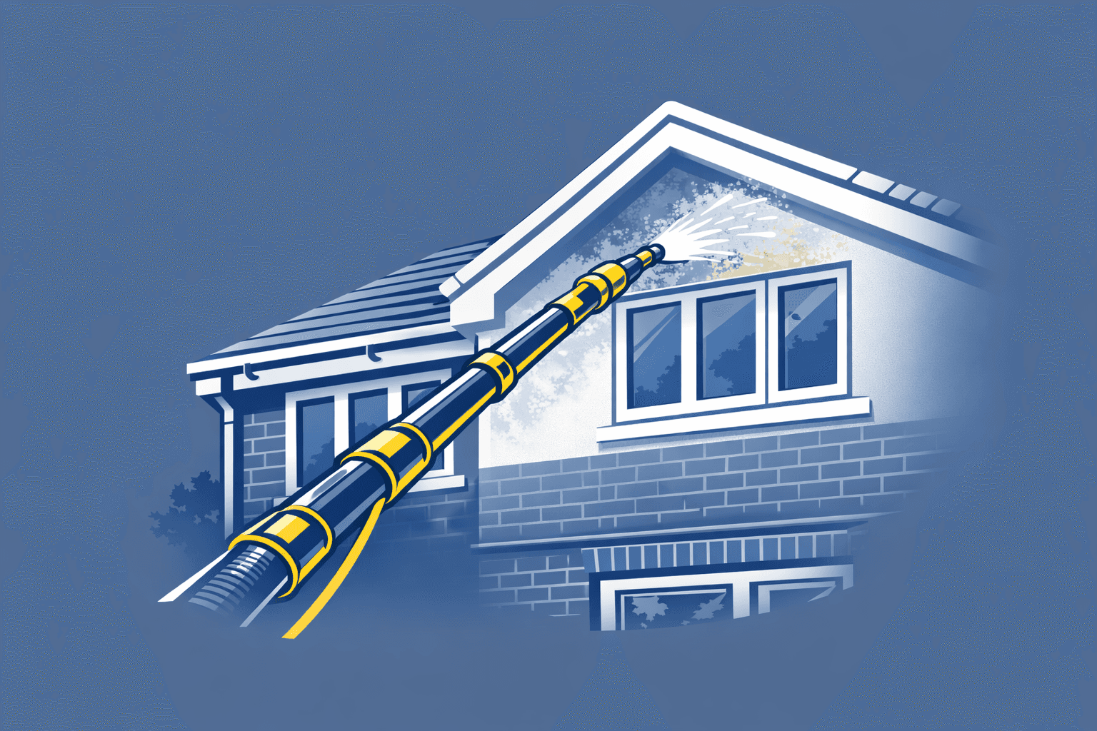 Brick and render exterior cleaning